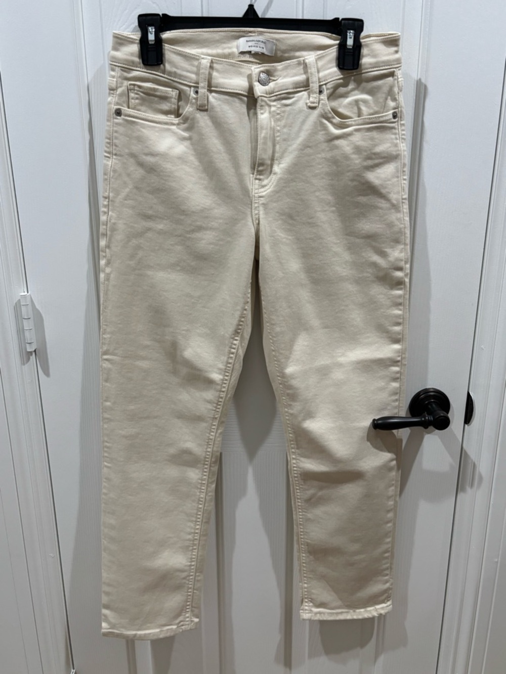 Banana Republic Women’s Cream Mid-Rise Slim Jeans